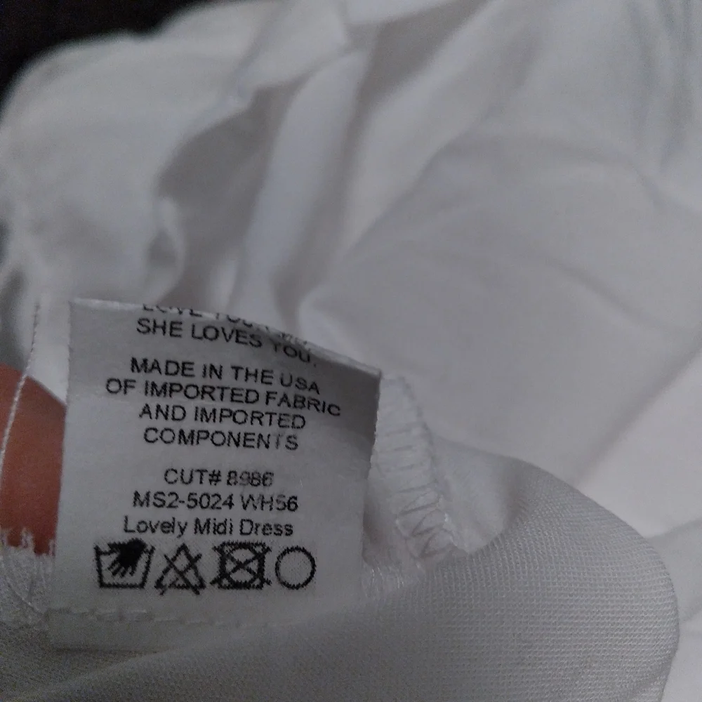 NWT SHOW ME YOUR MUMU Lovely White Linen Blend Tiered Ruffled Midi Dress, XS - Picture 4 of 11